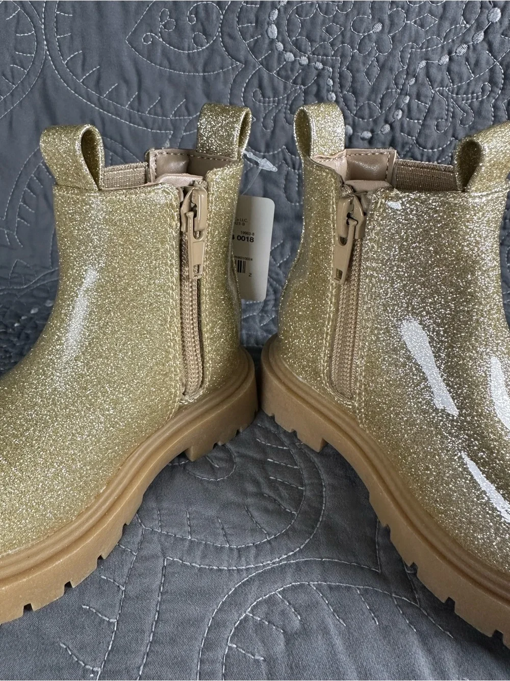 Thereabouts Toddler Girls Lil Elisa Gold Chelsea Boots NWT Size Toddler 5